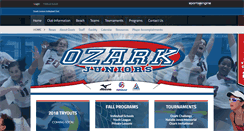 Desktop Screenshot of ozarkjuniors.com